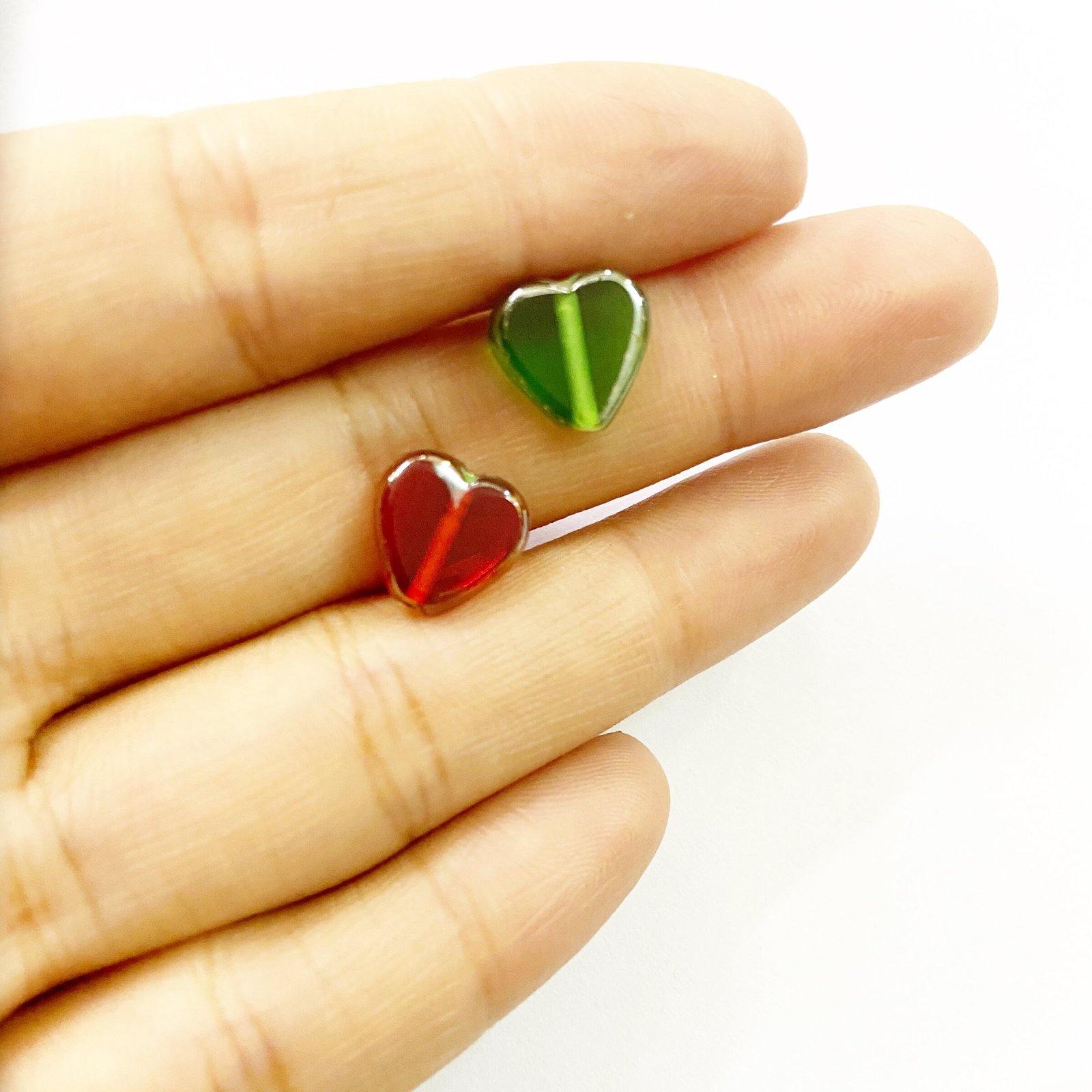 Heart Glass Beads Craftrootsindia