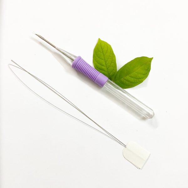 punch needle purple