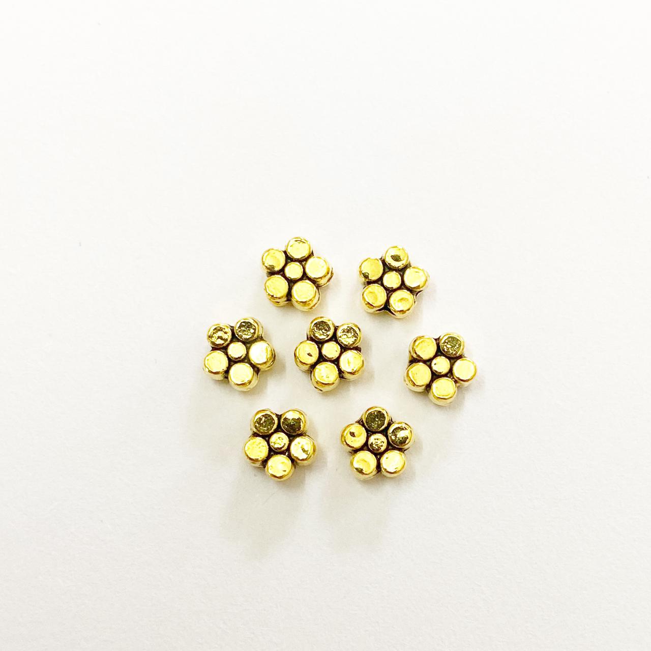 Golden Mini Flower Spacer 5 – Craftrootsindia