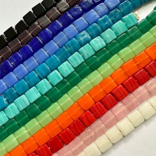 Flat Square Stone Beads 10MM