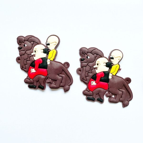 Big Rubber 2D Charms - Motu Patlu With Lion