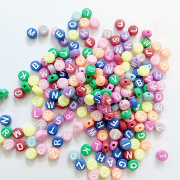 Pastel Round Font Beads