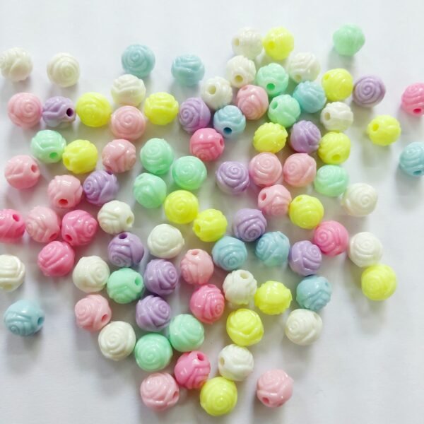 Acrylic Rose Beads