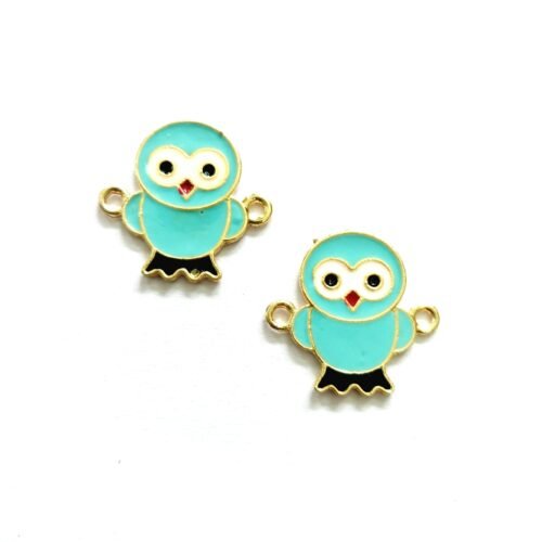 Enamel Sparrow Charms