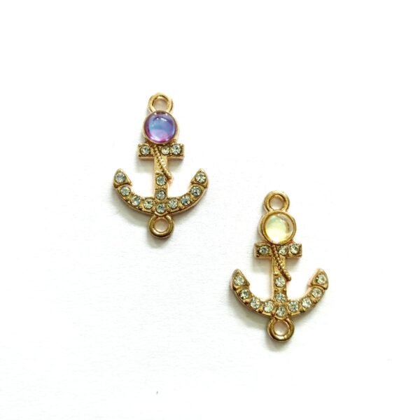 Diamond Studded Anchor Pendant