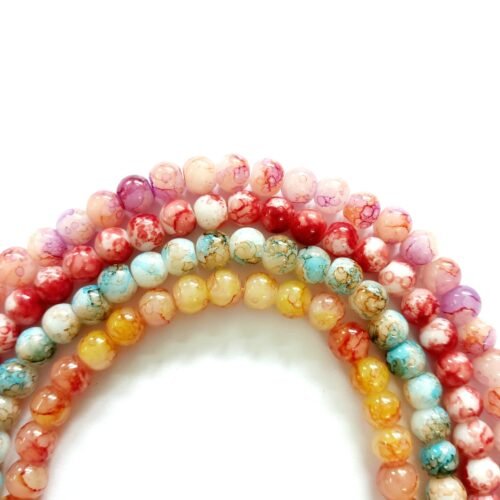 5MM Printed Marble Beads 2