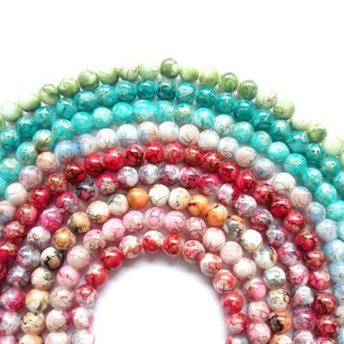 8MM Printed Marble Beads  4