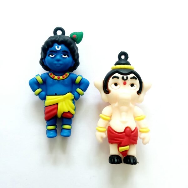 Rubber 3D Krishna - Ganesha