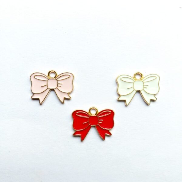 Enamel Bow Pendent