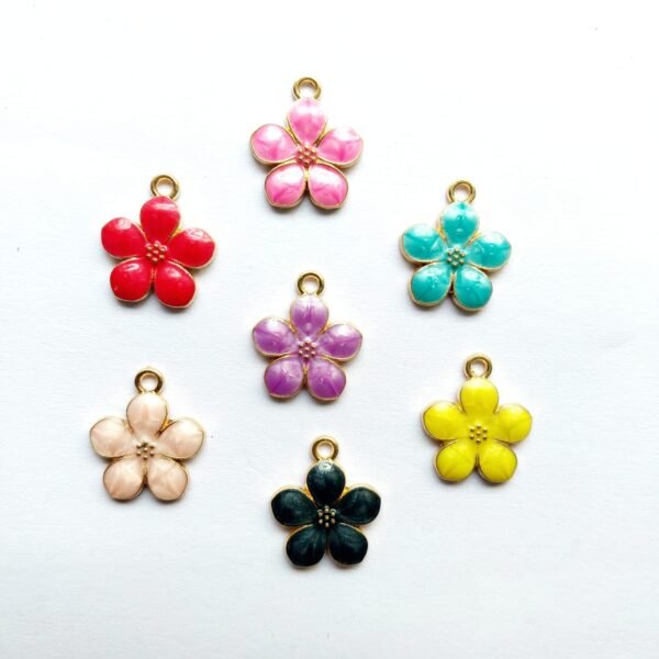 Enamel Flower Pendant 2
