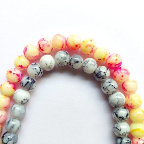 8MM Printed Marble Beads 6