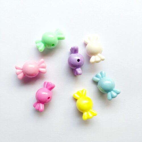 Acrylic Pastel Toffee Beads