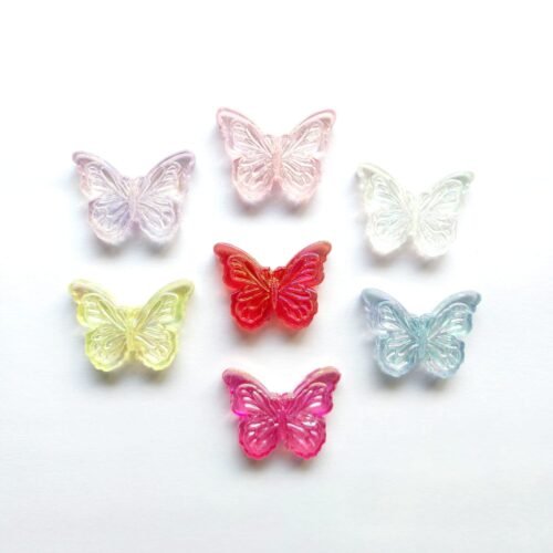 Acrylic Butterfly Spacer Beads