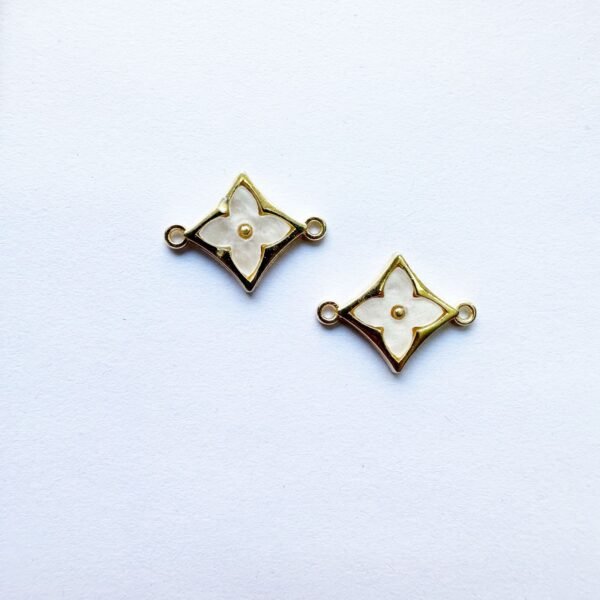 Golden Flower Charms 2
