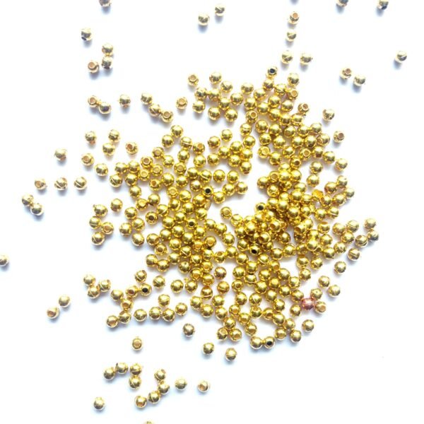 Acrylic Golden Spacer Beads