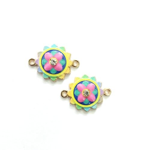 Enamel Flower Charms 119