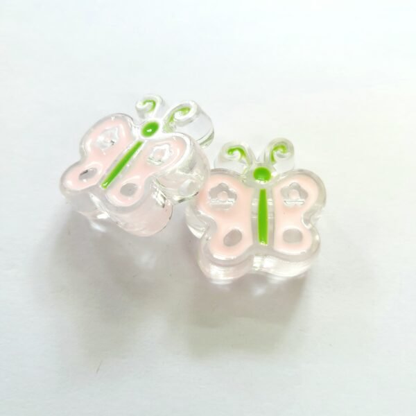 Acrylic Butterfly Spacer Beads 2
