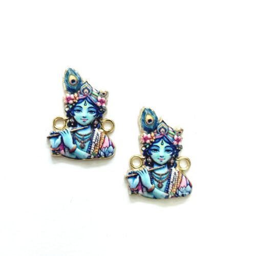 3D Metal Krishna Charms 1