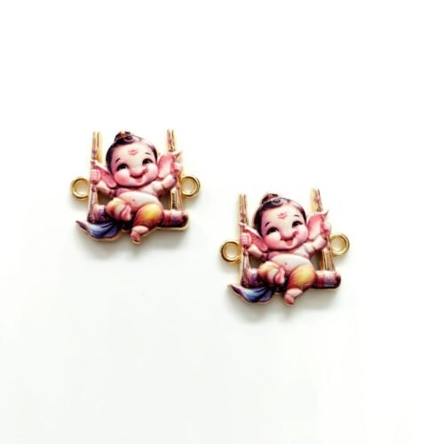 3D Metal Ganesha Charms 3