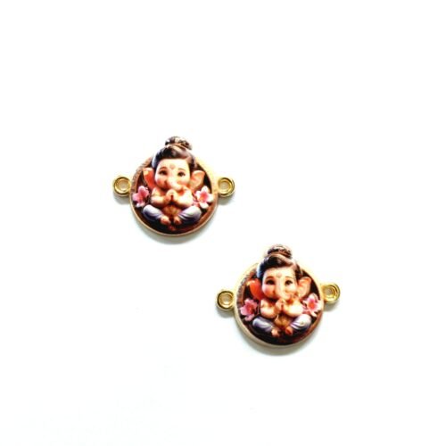 3D Metal Ganesha Charms 3