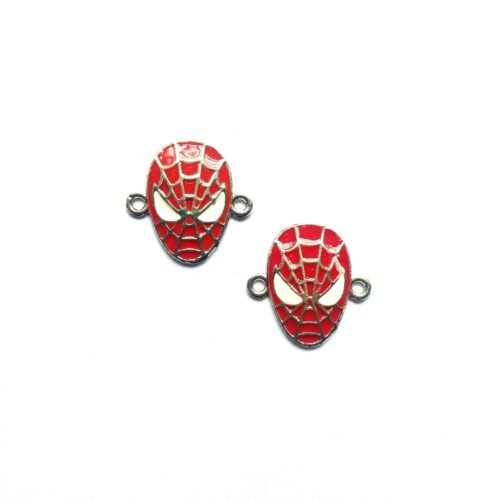 Enamel Spiderman Mask Charms