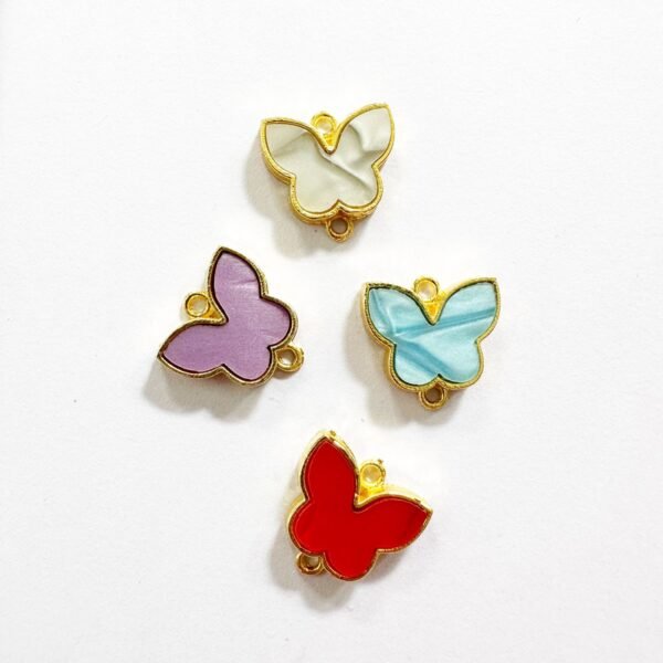 Artificial Agate Butterfly Charms