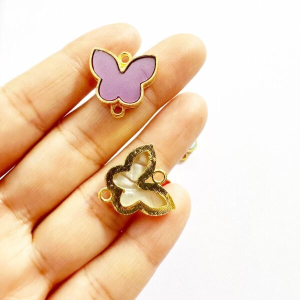 Artificial Agate Butterfly Charms - Image 2