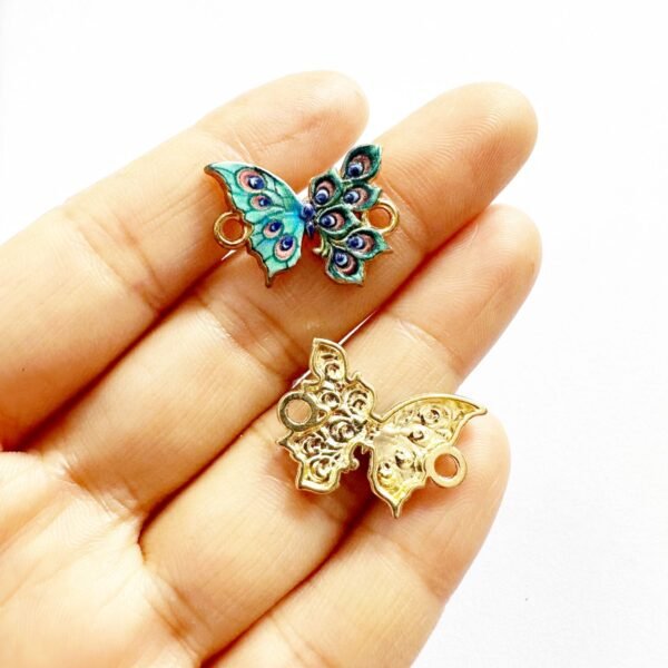 3D Metal Butterfly Charms - Image 2