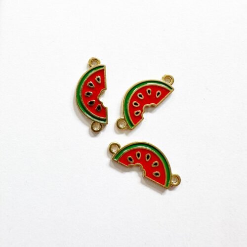 Enamel Watermelon Slice Charms