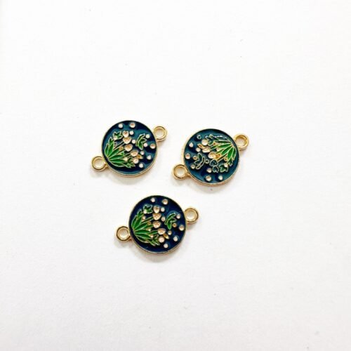 Enamel Round Charms
