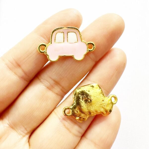 Enamel Pink Car Charms - Image 2