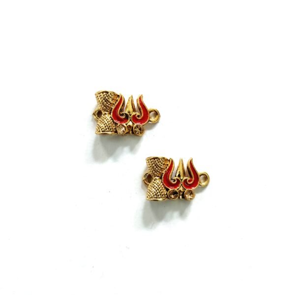 Enamel Trishul Damroo Charms