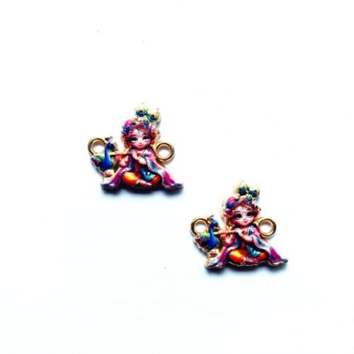 3D Metal Krishna Charms 44