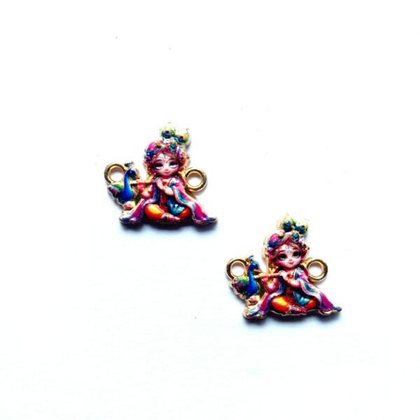 3D Metal Krishna Charms 44