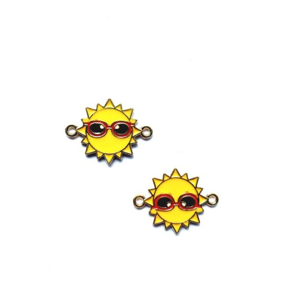 Enamel Sun Charm 2
