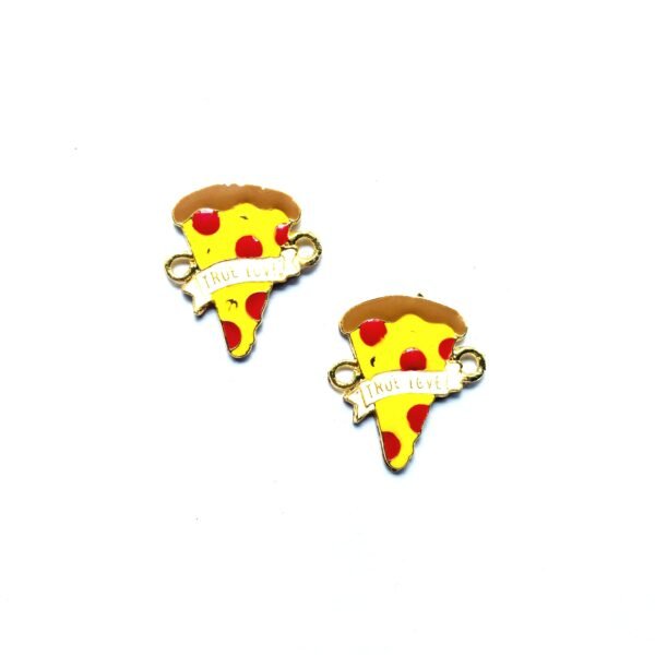 Enamel Pizza Slice Charms
