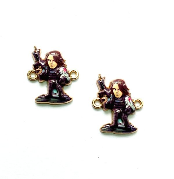 3D Metal Winter Soldier Cartoon Charms