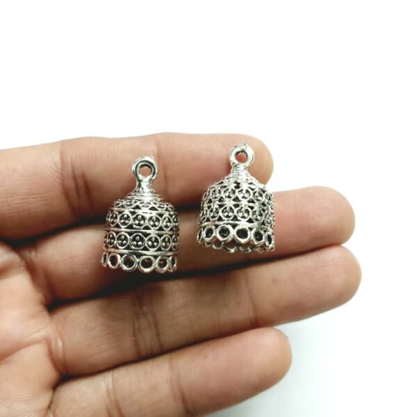 Silver Jhumka 16 - Image 2