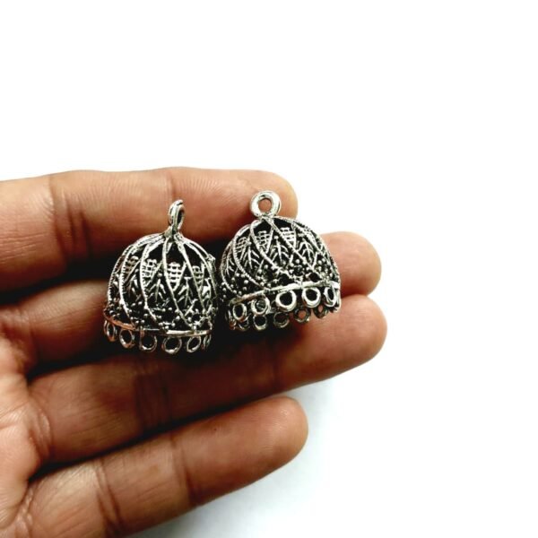 Silver Jhumka 15 - Image 2