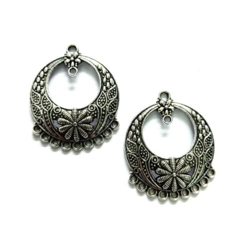 Silver Earring Base 12