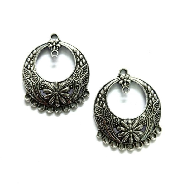 Silver Earring Base 12