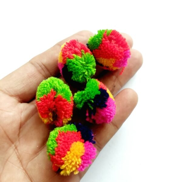 Multi Color Pom Pom - Image 2
