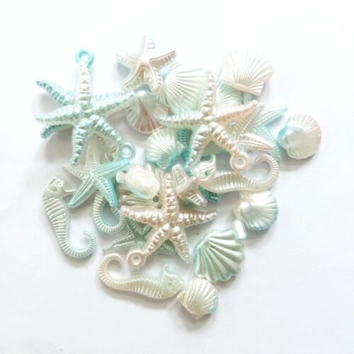 Sky Blue Sea Shell Beads