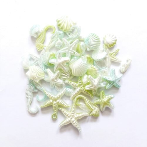 Parrot Green Sea Shell Beads