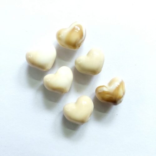 Acrylic Heart Stone Beads