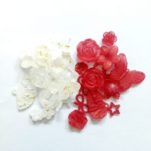 Frosted Flower Beads Mixed