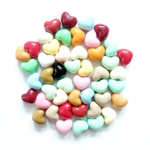 Mini Pastel Heart Beads 2