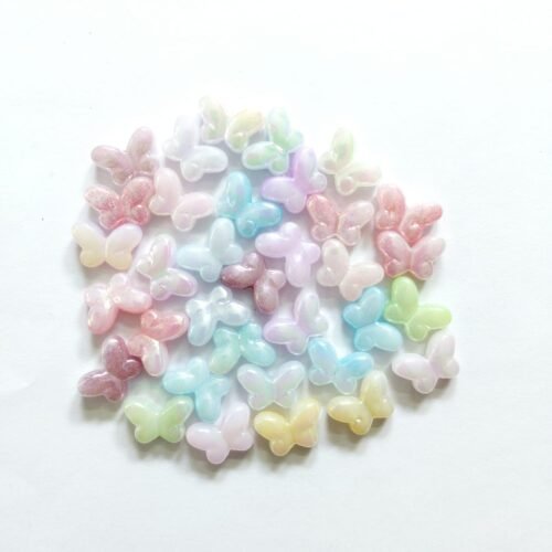 Pastel Mini Butterfly Spacer Beads