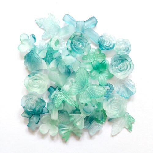 Frosted Green Mixed Beads