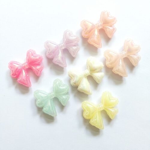 Pastel Hair Bow Beads 3